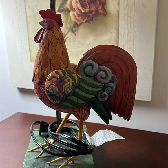 Jim Shore Rooster Lamp